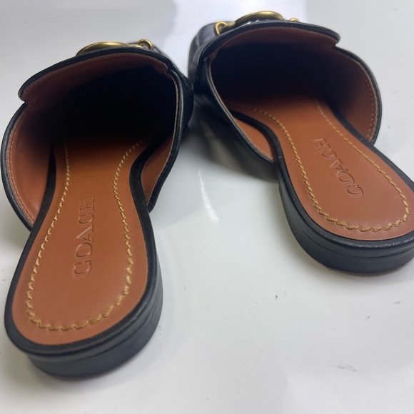 Coach Scotty Leather Slide Mules size 5.5 - Picture 5 of 6